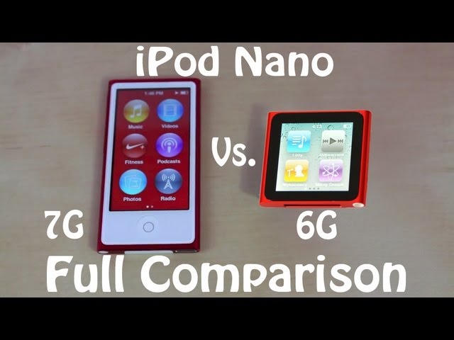 iPod Nano 7G 6G Comparison | & More | iPod Nano Generation verse 6th Gen. - YouTube