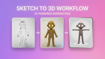 From Sketch to Rigged 3D Character — Full AI Workflow Tutorial (Bloomchild)