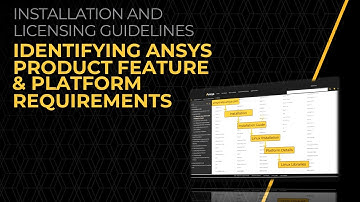 Identifying Ansys Product Feature and Platform Requirements — Lesson 3