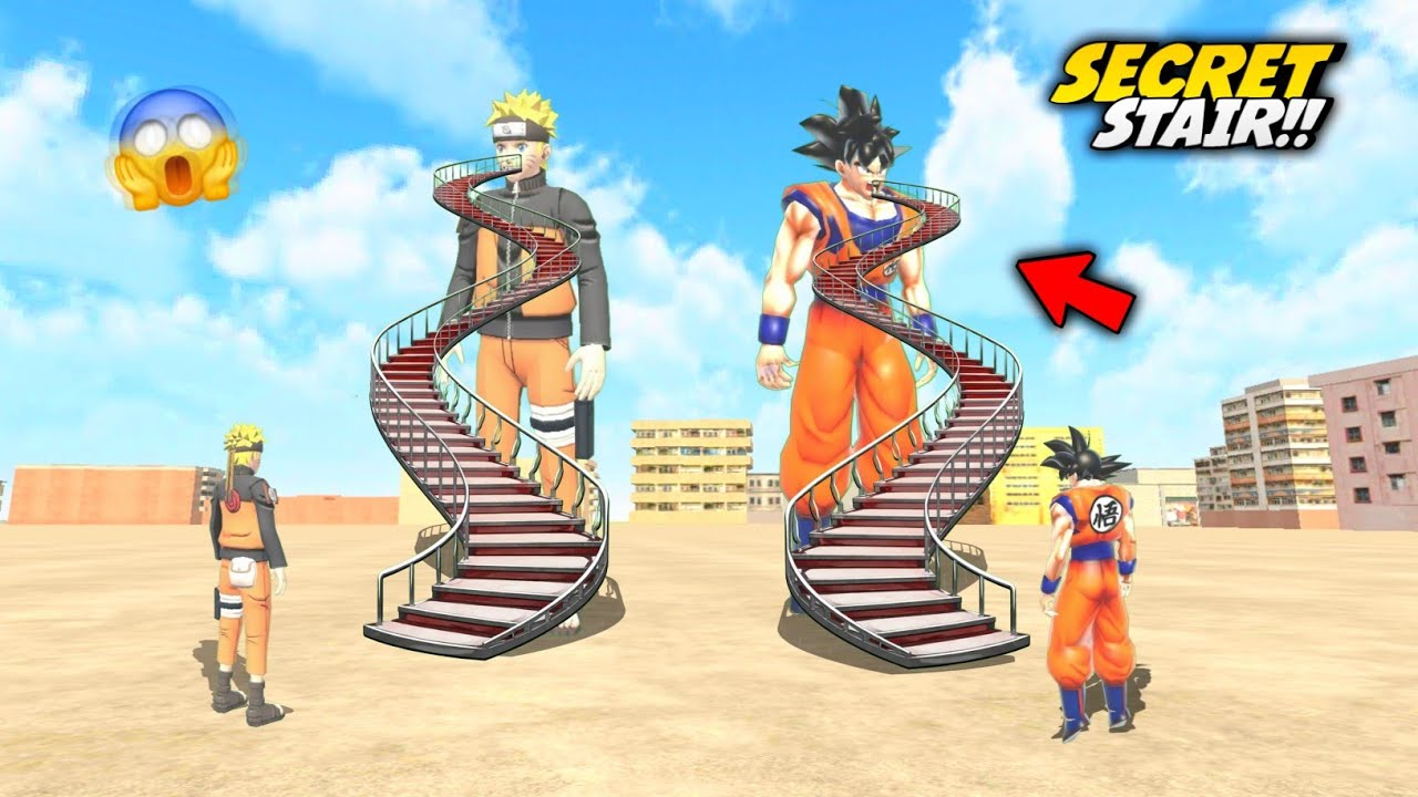 Entering the Mouth of Goku & Naruto 😱 SECRET STAIR!!