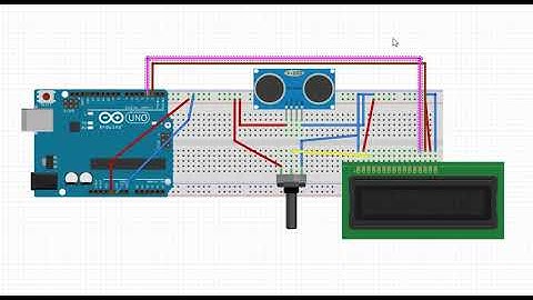 Arduino ile Ultrasonik Sensör (HC-SR04) Kullanımı lcd ekran ile