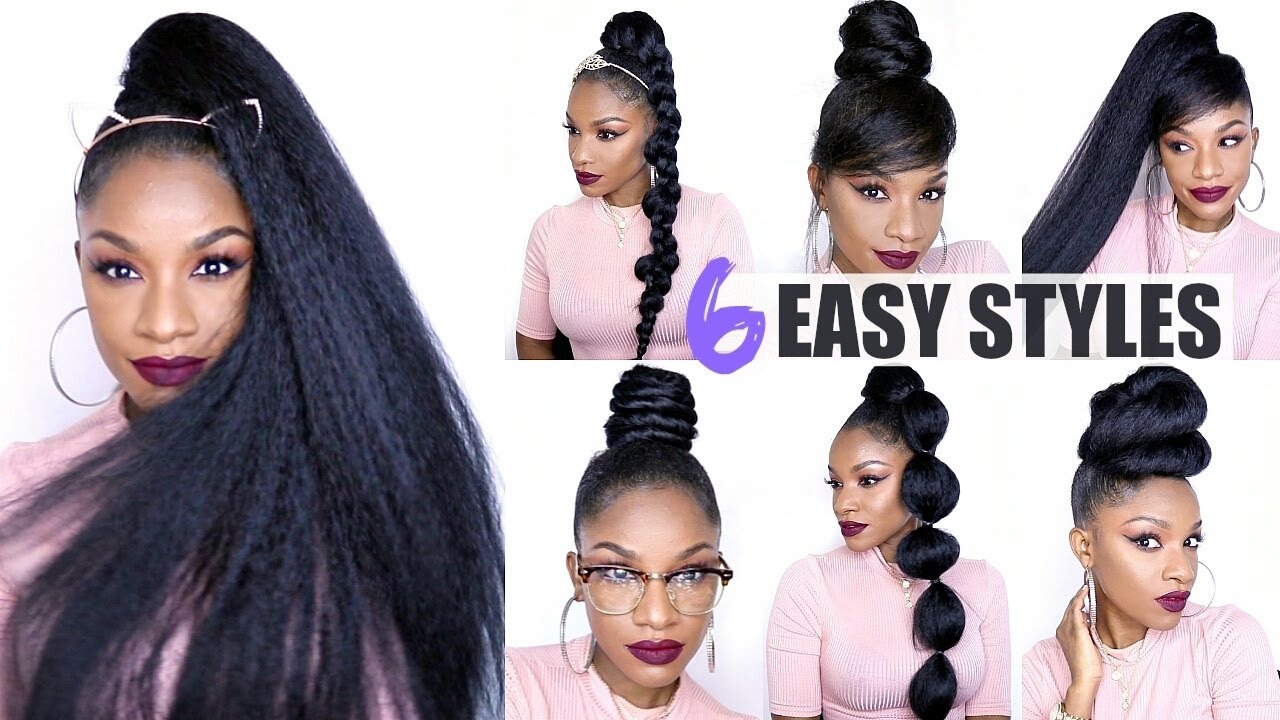 Faux Curly Ponytail  Recreating VIRAL Hairstyle  YouTube