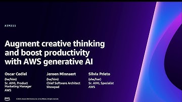 AWS re:Invent 2023 - Augment creative thinking & boost productivity with AWS generative AI (AIM211)