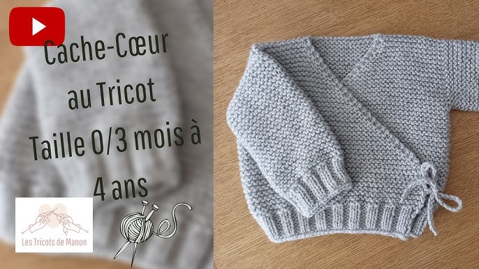 Brassière bébé 0/3 mois au tricot : 2ème partie ! 