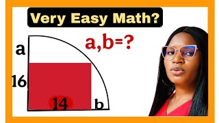 A Nice geometry math question| find the values of a and b