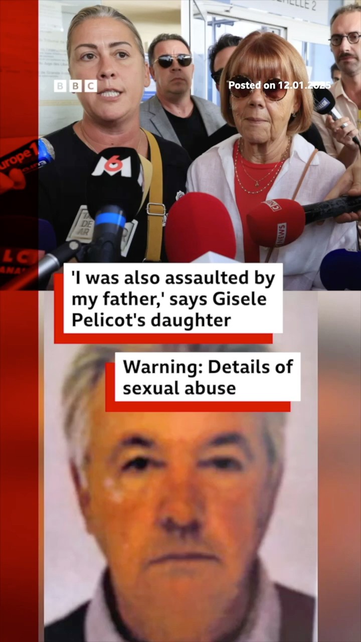 Daughter of Dominique Pelicot - the man jailed in France's biggest rape trial - speaks out. #BBCNews