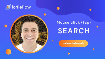 Lottie search icon - Mouse click - Webflow Interactions tutorial