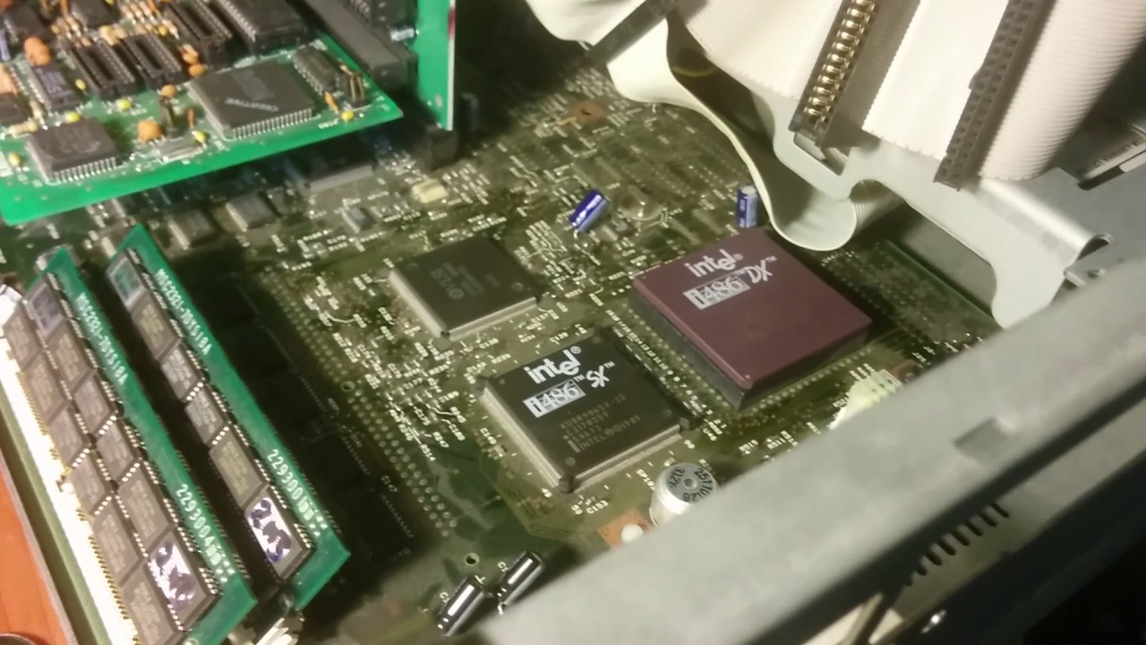 IBM PS/1 Consultant upgrade - 486DX and 16mb RAM (fail!) - YouTube