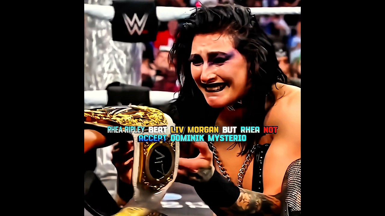 Rhea Ripley Beat Liv Morgan But Rhea Not Accept Dom 😭 Edit 