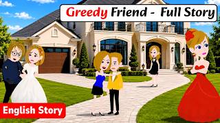 Greedy Friend - Full Story | English story | Full story | Animated Story | Learn English