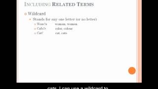 CCC LIB 101: Search Tools - Including Related Terms (captioned)