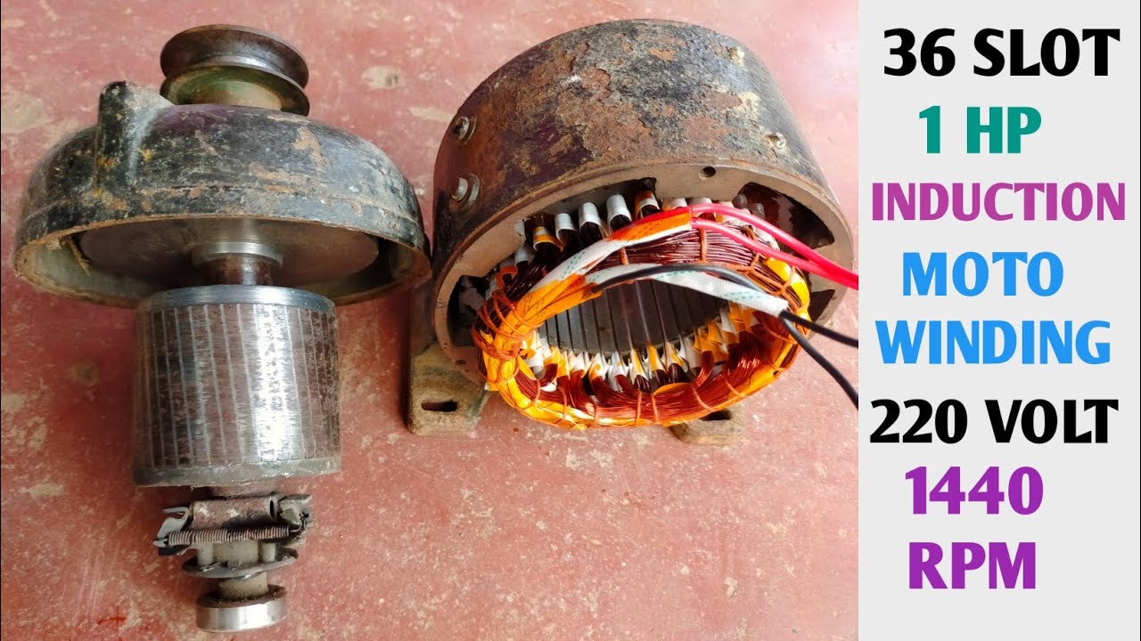 36 slot 1hp Induction Motor Winding/1440 Rpm Single Phase/technical kafi