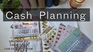 Cash Planning Session | Cash Envelopes &amp; Sinking Funds | April Week #4 | New Savings  Challenges