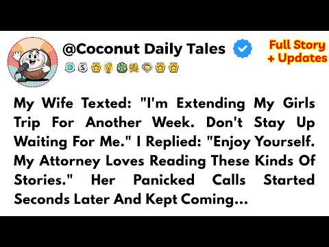 My wife extended her girls' trip—my lawyer loved the update...
