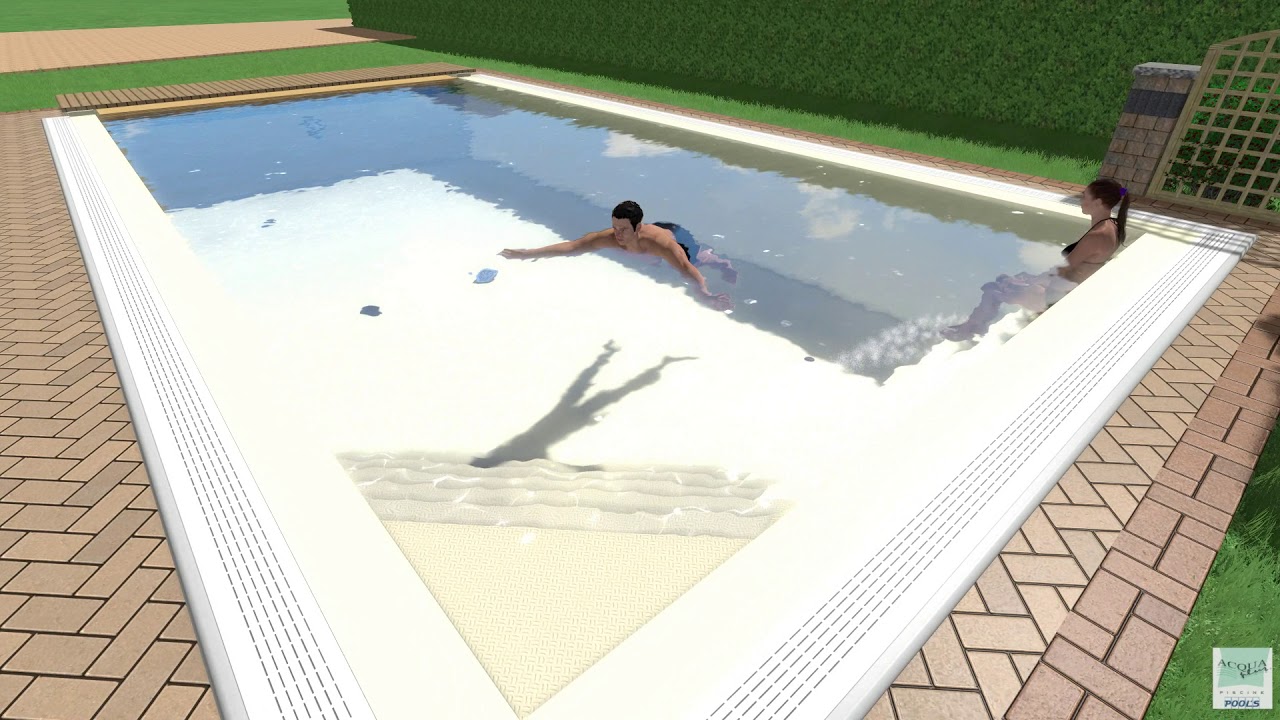 Rendering 3D Costruzione Piscina