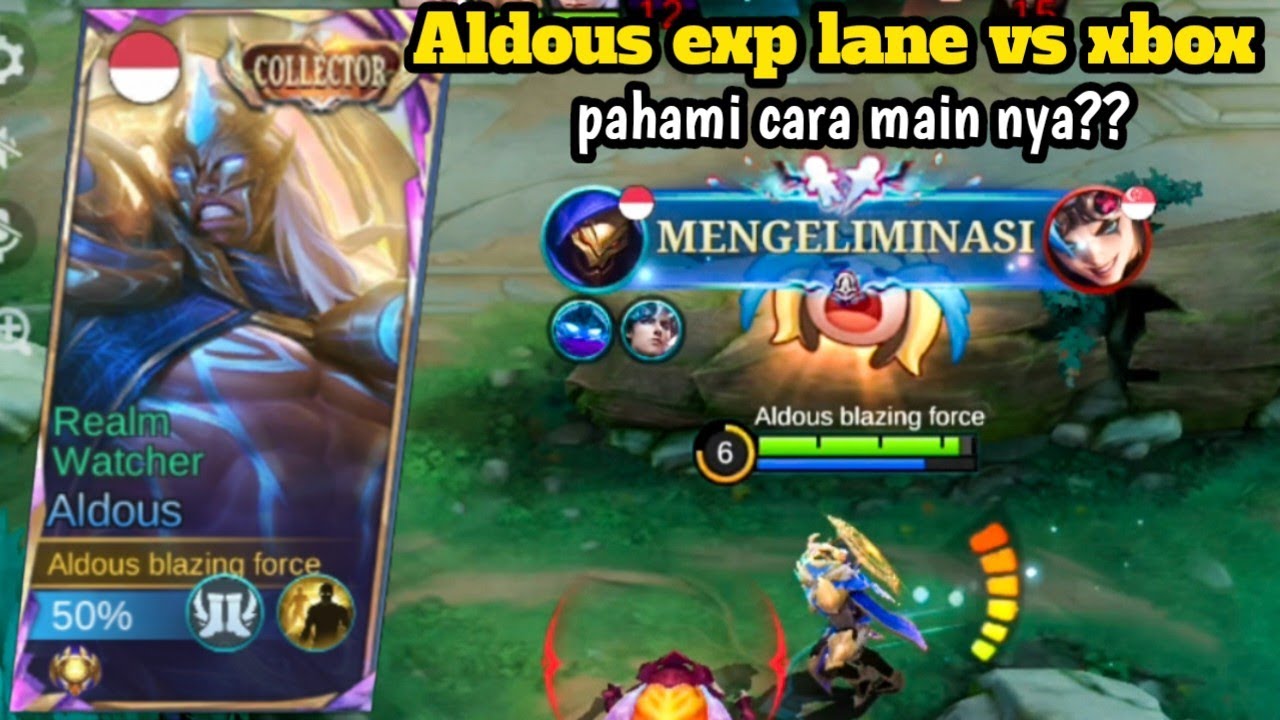 ALDOUS EXP LANE VS X,BORG  PEMULA WAJIB LIHAT AGAR PAHAM CARA MAIN NYA