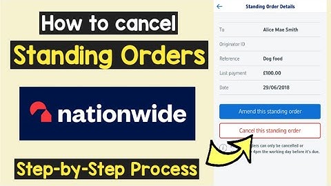 Cancel Standing Order Nationwide | Cancel Nationwide UK Regular Auto Payments | Direct Debits Cancel