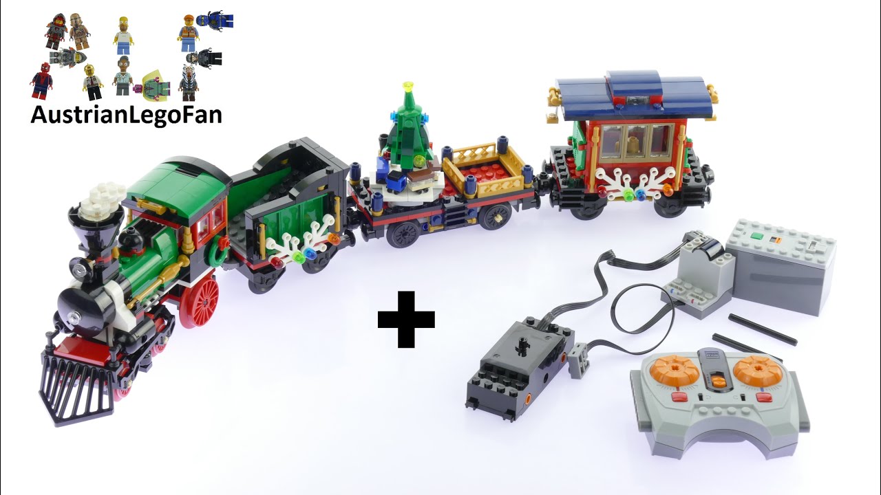 Lego Creator Motorization Winter Holiday Train - Lego Speed Review - YouTube