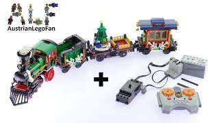 udstrømning træk uld over øjnene Mere end noget andet Lego Creator 10254 Motorization Winter Holiday Train - Lego Speed Build  Review - YouTube