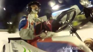 Robert Kubica Onboard Ice karting at Rallye Monte Carlo 2014
