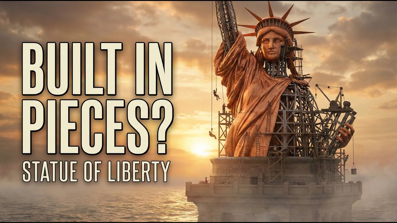 How Was the Statue of Liberty Built (1870s–1886)? | 4K No Talking