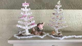 Saturday Morning Makes.  Shabby Chic Prim Christmas Tree!!!  #satmornmakes