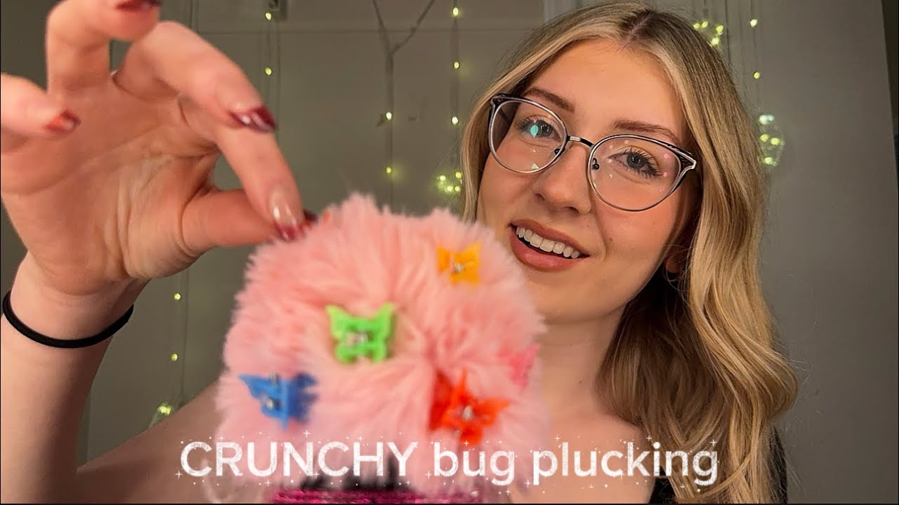 ASMR - CRUNCHY scalp bug plucking 🐛🐞 | Tingly scalp plucking