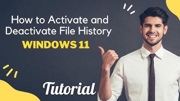 How to activate and deactivate File History in Windows 11