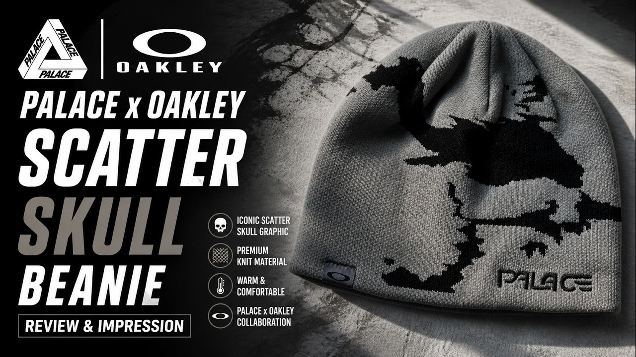 Palace x Oakley Scatter Skull Beanie Review | Worth It? Full