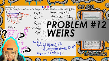 Fluid Flow Measurement - Problem #12 Weir - PAANO