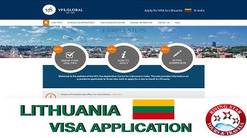 How To Fill Lithuania Visa Application Form Online | Step By Step Guide
