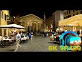 Evening at the Spanish steps and walking to  the Pantheon 8K 4K VR180 3D Travel