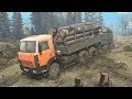 ГРУЖЕННЫЙ КАМАЗ УТОНУЛ В БОЛОТЕ - Spintires: Mudrunner