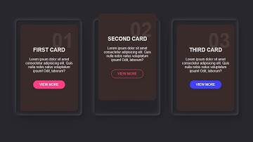 Dark Neumorphism Cards Using CSS and HTML with Hover Effects  | CSS and HTML