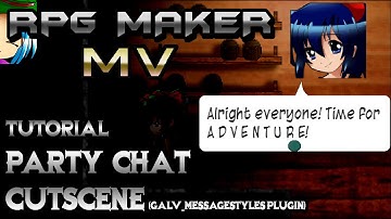 RPG Maker MV Tutorial: PARTY CHAT!! (GALV_MessageStyles Plugin)