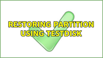 Restoring partition using TestDisk