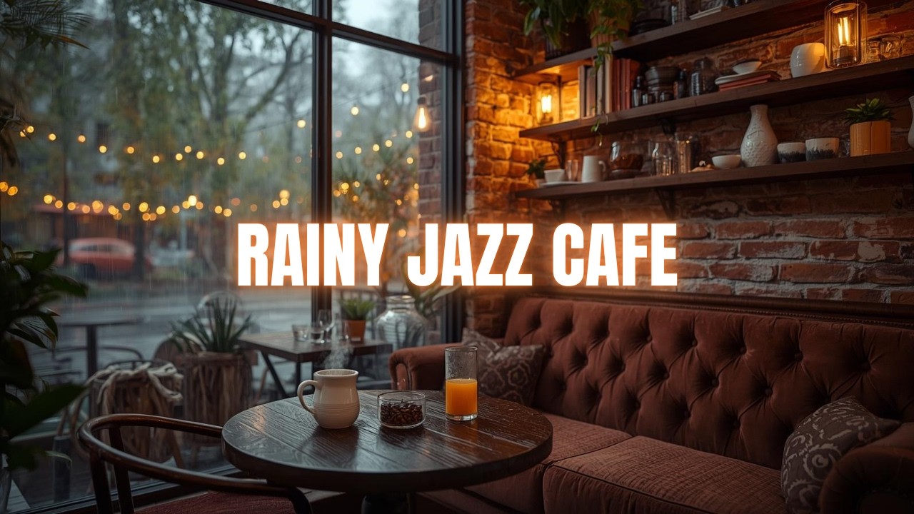 Rainy Coffee Shop Jazz ☕🌧️ Relaxing Jazz Music with Rain Ambience - YouTube