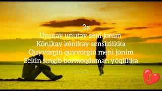 Aska rep - Unutay 💔#lyrics Ko'zlaring asiriman jonim ko'pdan buyon😔🥀