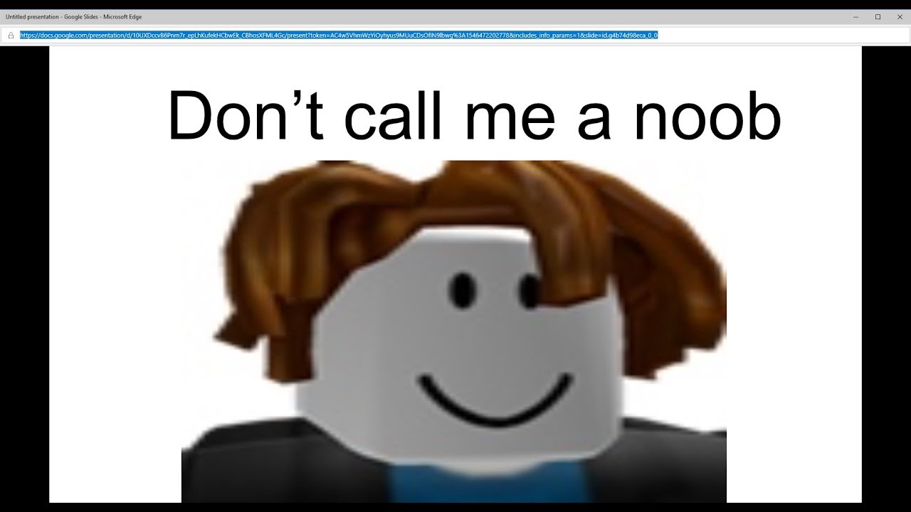 Don T Call Me A Noob Roblox Music Video Not Original Youtube
