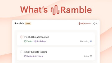 Dictate to add tasks with Ramble