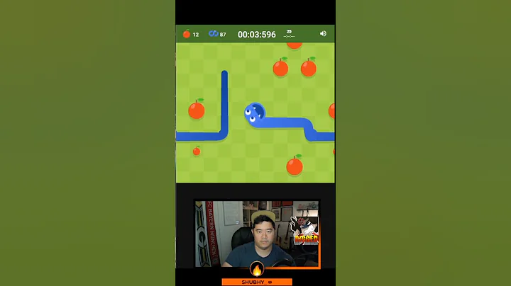 25 Apples in 7.290 seconds (2nd place) Google Snake - 5 Apples, Small Map, Borderless #shorts