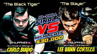 FINAL MATCH | CARLO BIADO VS LEE VAN CORTEZA, 10-BALL OPEN THE BLACK TIGER VS. THE SLAYER