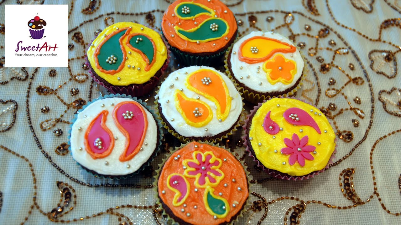 Diwali Eggless Chocolate Cupcakes - YouTube