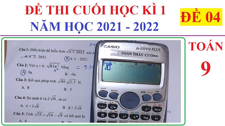 Giải đề cương ôn tập toán 9 học kì 1 năm 2024