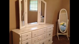 I finally got around to painting my dresser and mirror. Now all my bedroom furniture matches! Mission accomplished! Follow me on 