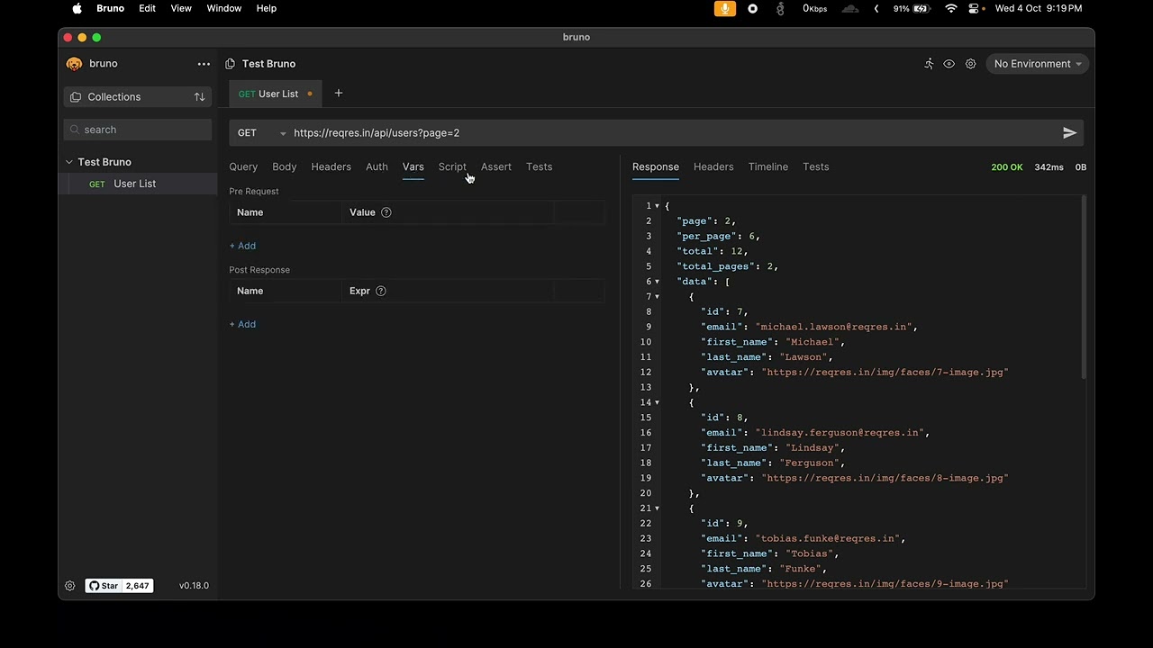 Bruno Fast &  Git Friendly API Client Overview