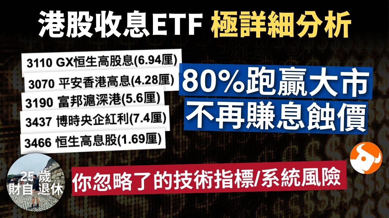 香港高息ETF排名+指標分析】港股高股息ETF全面比較