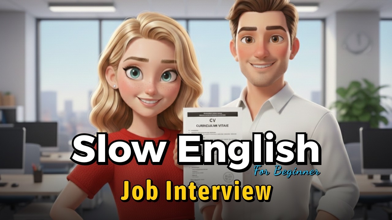 Job Interview 💼 🎧 Easy English Conversation for Beginners