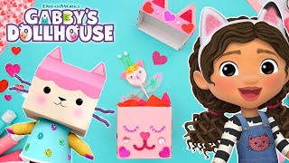 Let's Make Valentine's Day Surprise Boxes! | GABBY'S DOLLHOUSE