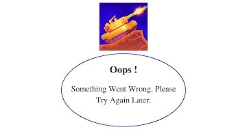 Fix Tank Stars Oops Something Went Wrong Error. Please Try Again Later Problem Error Solved